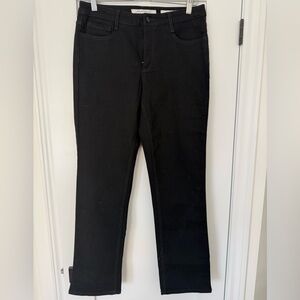 Straight Black Jeans Size 12 Stud Pocket